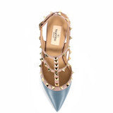 Rockstud Powder Grey Pump